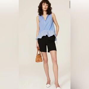 Thakoon Striped Cinch Waist Blouse NWT